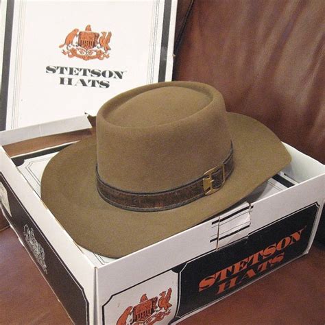 Stetson Cowboy Hat 4X Beaver Chocolate Brown 7 3/8