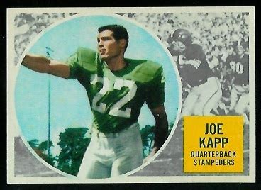 1960 Topps CFL Football Card #25: Joe Kapp