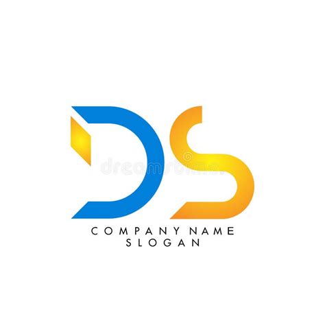 DS Letter Logo Design With Creative Modern Trendy Typography. Stock Vector - Illustration of ...