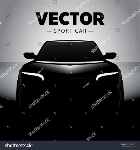 Black Sports Car Shadow Stock Vector (Royalty Free) 335948339 ...