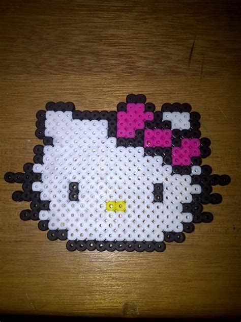 perler beads hello kitty | Perler beads, Melty bead patterns, Perler beads designs