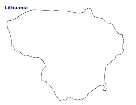 Lithuania map. Terrain, area and outline maps of Lithuania. | CountryReports - CountryReports