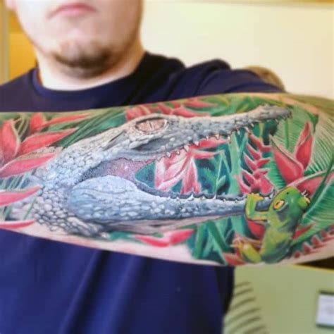 60 Alligator Tattoo Designs For Men - Cool Crocodiles