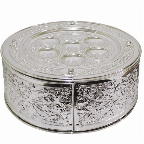 3 Tier Seder Plate - Silver Plated