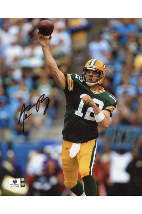 Aaron Rodgers Signed 8x10 Photo Autographed Auto GA GAI COA Packers Cal