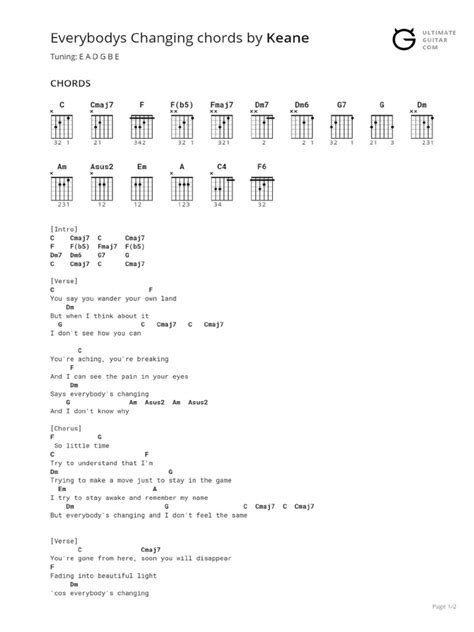 Everybodys Changing Chords | PDF