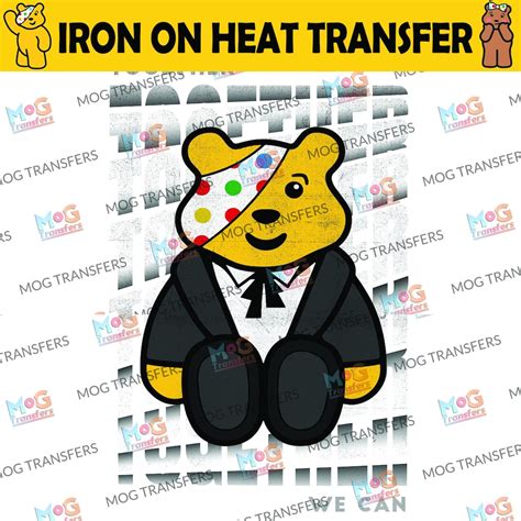 Pudsey Suit Print Iron on Transfer Yellow Mascot Bear - Etsy