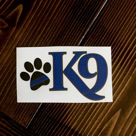 Police K9 Vinyl Decal K9 Decal Working Dog Decal Police K9 - Etsy