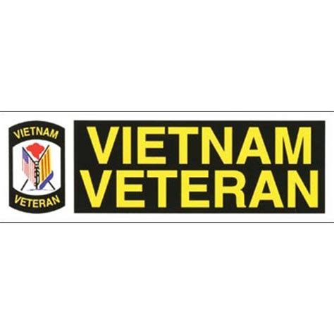 Vietnam Veteran 9 x 3' Bumper Sticker – Military Republic