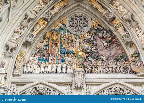 The Last Judgement Detail - Medieval Sculpture on the Entrance of the ...