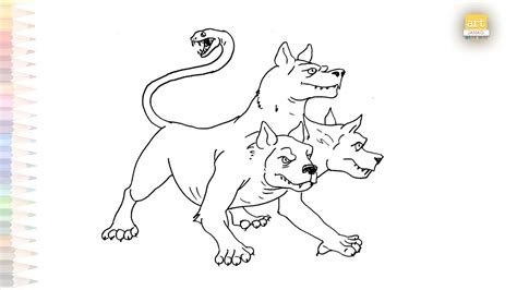 How To Draw Cerberus Greek Mythology