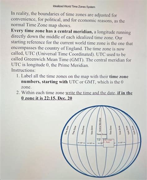 Solved In reality, the boundaries of time zones are adjusted | Chegg.com