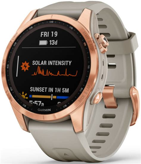 Garmin Fenix 7S PRO Solar Rose Gold / Light Sand Band | Hodinky-365.com