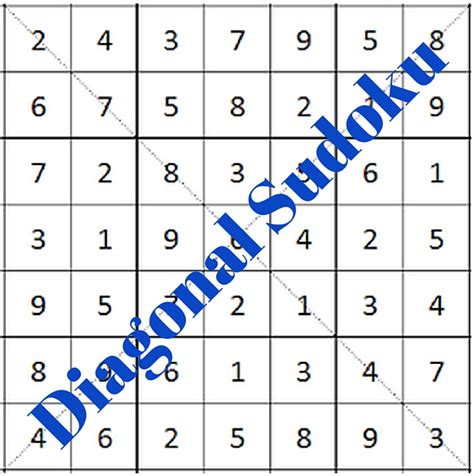 Diagonal Sudoku Puzzles @ Fun With Puzzles