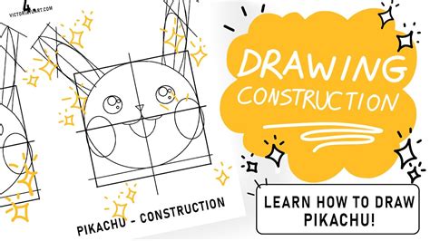 Learn how to draw Pikachu | Fun Drawing construction to help your improve you drawing ...