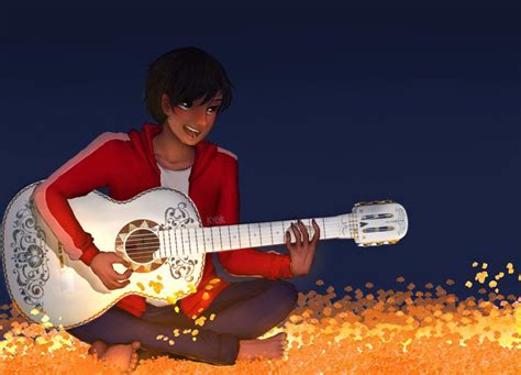 Miguel Rivera playing Hector's guitar from Coco | Childrens movies ...