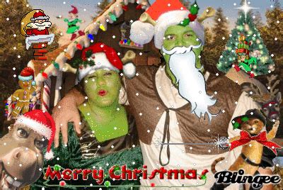 Shrek and Fiona's Christmas Picture #37758853 | Blingee.com