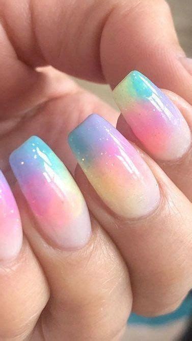 Rainbow 🌈 nails 😊 - Regenbogen Nägel - #Nägel #Nails #Rainbow # ...