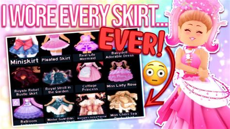 I WORE EVERY SINGLE SKIRT IN ROYALE HIGH & THIS IS HOW IT WENT… ROBLOX ...