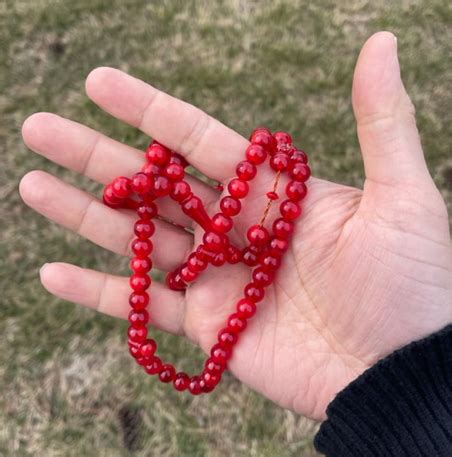 Red Dhikr Prayer Beads (99 Beads) 8mm