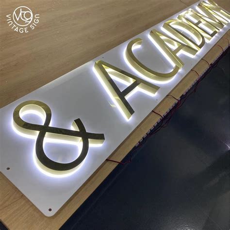 Acrylic Sign Board 3D Channel Letters Signage LED Custom Backlit Signs ...