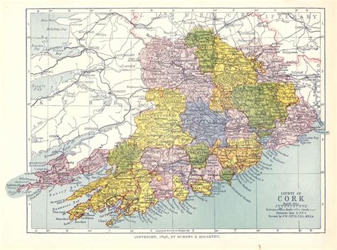 Cork County Ireland Map