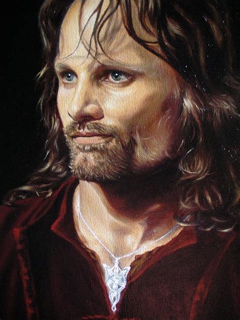 Viggo Mortensen as Aragorn Painting by Yulia Litvinova