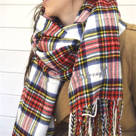 personalised tartan blanket scarf by solesmith | notonthehighstreet.com