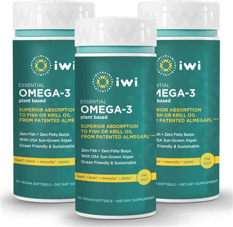 Amazon.com: Iwi Life Omega-3 Essential, 90 Softgels (90 Servings ...