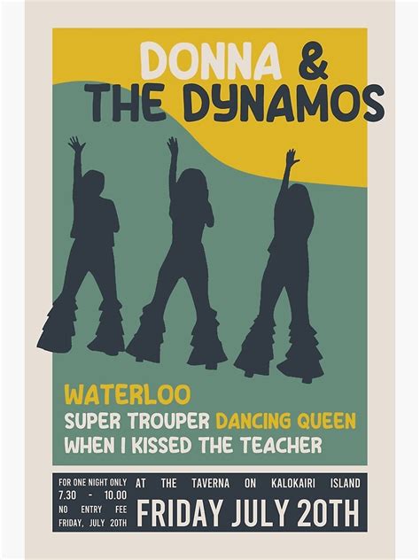 "Vintage Donna & the Dynamos Poster" Poster for Sale by honeydesigns ...