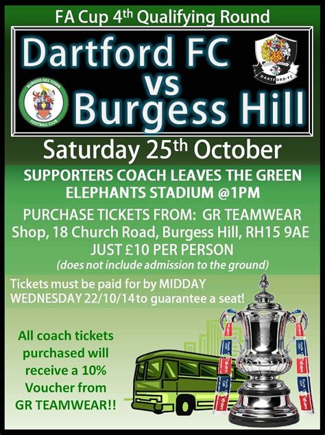 Burgess Hill Town FC Draw Darford FC In The F.A Cup