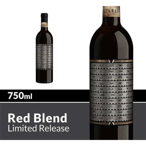 Unshackled Red Blend Red Wine Bottle (750 ml) Delivery or Pickup Near Me - Instacart