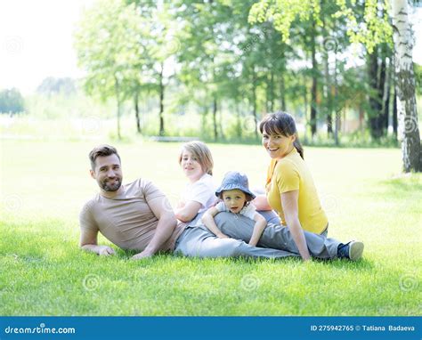 Family outdoors smiling stock image. Image of lifestyle - 275942765