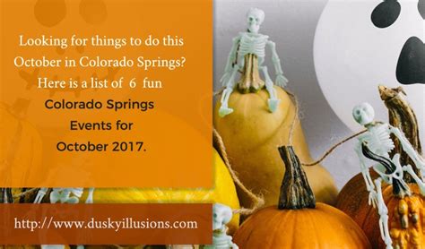 6 Colorado Springs Events for October 2017 | Bri K's Dusky Illusions