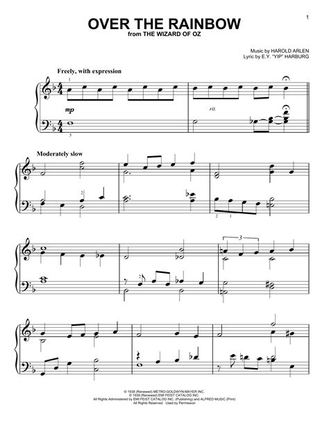 Over The Rainbow | Sheet Music Direct