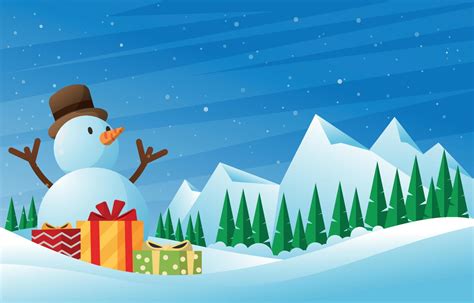 Christmas White Snowman Background 13210410 Vector Art at Vecteezy