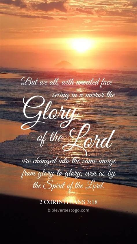 Glory of the Lord 2 Corinthians 3:18 – Encouraging Bible Verses