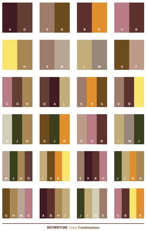 Color Schemes | Brown tone color schemes, color combinations, color ...