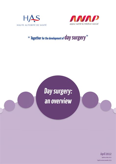 (PDF) Day Surgery : an overview