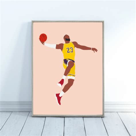 LeBron James Dunk Poster – LeBron Gifts – LeBron James Print ...