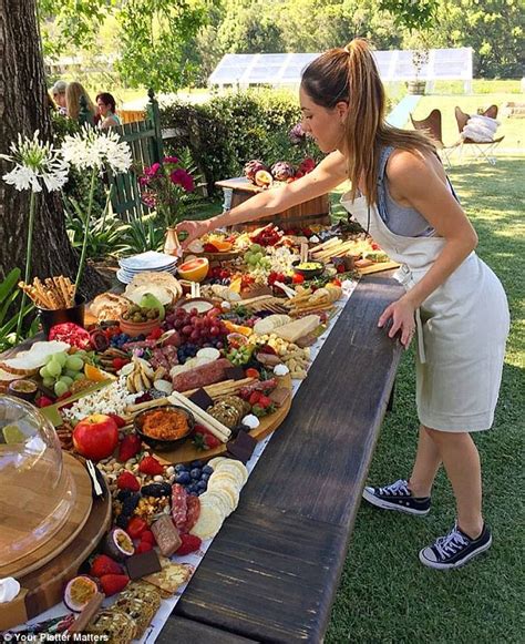 Sumptuous platters that are metres long are the latest wedding food trend | Daily Mail Online