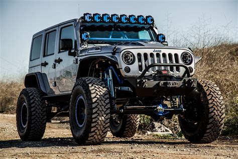 KCHiliTes Off-Road Lights Looking Amazing on Gray Lifted Jeep Wrangler — CARiD.com Gallery