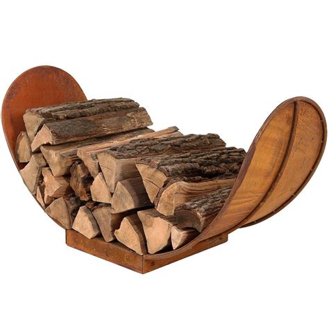 Sunnydaze Decor 3 ft. Outdoor Rustic Firewood Log Rack Holder-RCM-LG707 ...