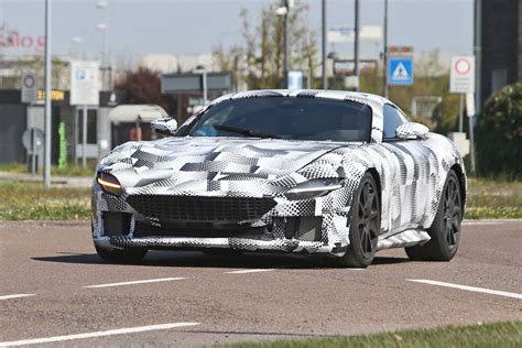 2024 Ferrari V12 GT Chassis Testing Mule Spied Testing In Maranello