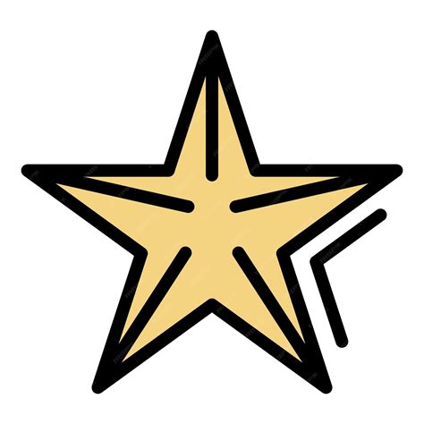 Premium Vector | Sea star icon outline illustration of sea star vector ...