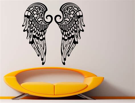 Angel Wings Wall Decal Flight Vinyl Decal Sticker Murals