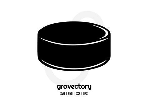 Hockey Puck SVG Vector - Gravectory