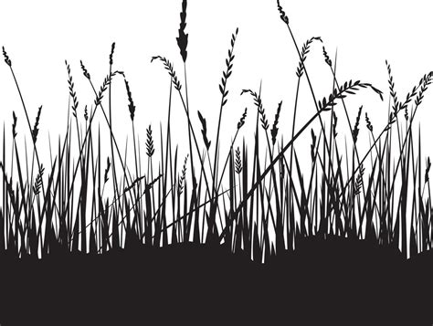 Grass Silhouette Background 3195967 Vector Art at Vecteezy