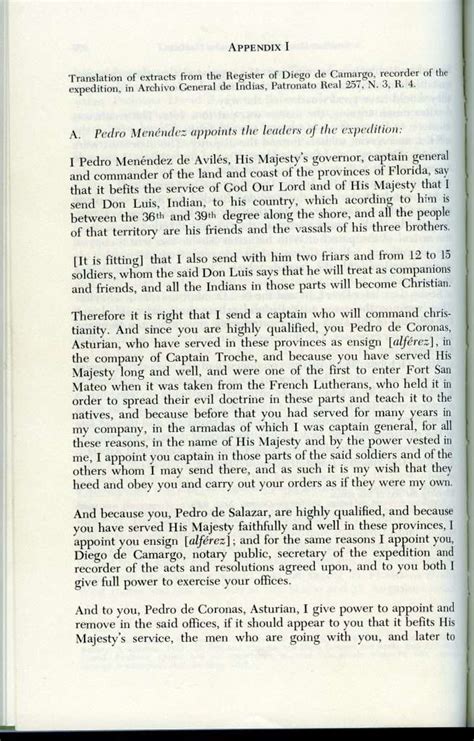 Instructions from Pedro Menéndez de Avilés to Pedro de Coronas, et al. (August 1, 1566 ...