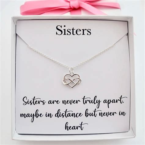 Sister Birthday Gift Sister Necklaces Sister Jewelry Long - Etsy UK